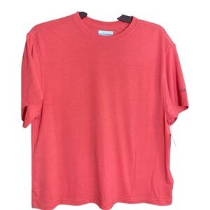 Columbia Sportswear Women’s Small Coral Red Short Sleeve Crewneck Tee Shirt